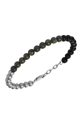 دستبند جواهر متالیک مردانه استیل (فولاد) Armani Exchange - کد 867000932