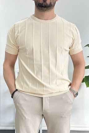 تیشرت بژ مردانه رگولار GAYIŞ - کد 933317600