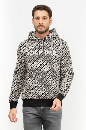 سوئیشرت مشکی مردانه طرح دار Tommy Hilfiger - کد 790547572