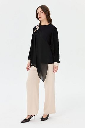 ست بالاتنه و پائین تنه حجاب مشکی زنانه رگولار Esswaap - کد 933341942