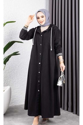 کلاه و ابایا مشکی زنانه پنبه ای HARMAN BUTİK - کد 886808613