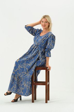 لباس بارداری آبی زنانه بافتنی BUSA - کد 933338234