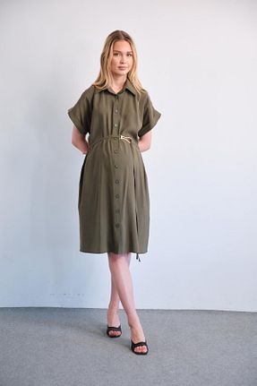 لباس بارداری خاکی زنانه بافتنی BUSA - کد 933330723