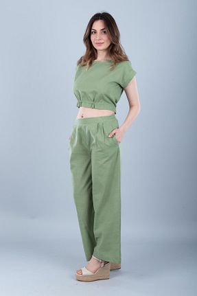 بلوز خاکی زنانه ساده Bonitas Beachwear - کد 933344595