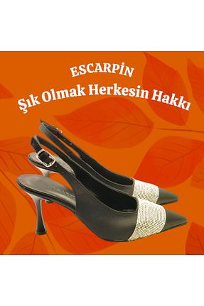 کفش مجلسی مشکی زنانه پارچه ای Escarpinshoes - کد 922449644