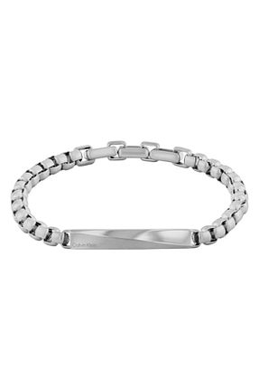 دستبند استیل (فولاد) متالیک مردانه استیل (فولاد) Calvin Klein - کد 897248250