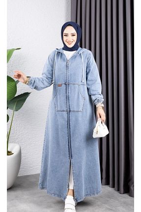 کلاه و ابایا آبی زنانه جین HARMAN BUTİK - کد 876962029