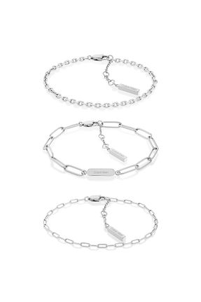 دستبند استیل (فولاد) متالیک زنانه استیل (فولاد) Calvin Klein - کد 731490020