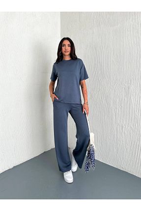 ست بالاتنه و پائین تنه آبی زنانه بافتنی Bella Breeze - کد 933338639