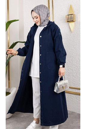 کلاه و ابایا سرمه ای زنانه جین HARMAN BUTİK - کد 921577105