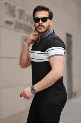 پولوشرت مشکی مردانه پنبه ای Miron - کد 927643880