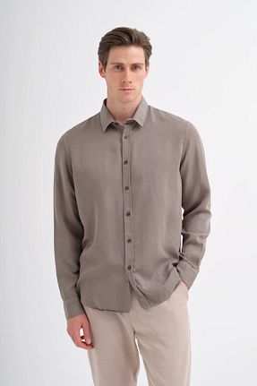 پیراهن خاکی مردانه اسلیم فیت Cazador - کد 933358964