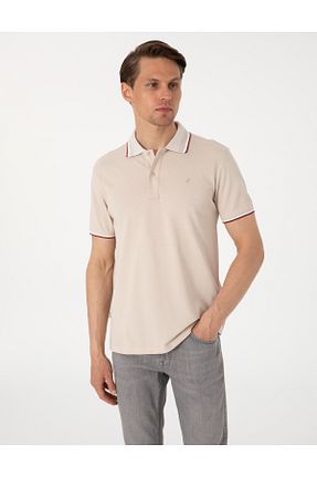 پولوشرت سفید مردانه %100 پنبه Pierre Cardin - کد 933358882