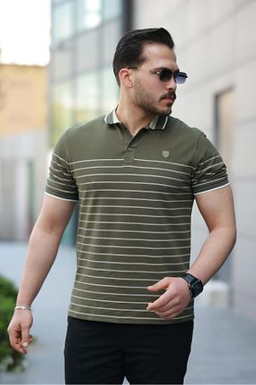 پولوشرت خاکی مردانه پنبه ای Miron - کد 929263047