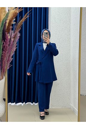 ست بالاتنه و پائین تنه حجاب سرمه ای زنانه رگولار Ebrar Store - کد 902059742