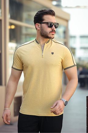 تیشرت زرد مردانه رگولار Miron - کد 904981355