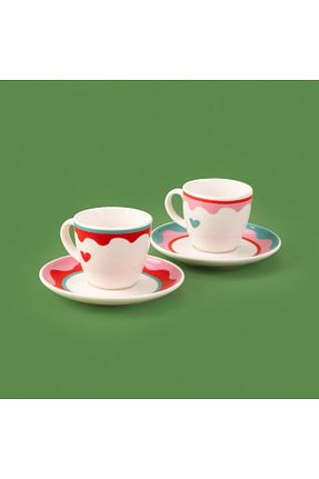 فنجان قهوه رنگی 2 نفره Evidea - کد 925994159