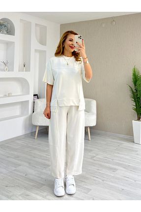 ست گرمکن رنگی زنانه پنبه ای İrka Moda - کد 933370754