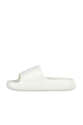 دمپائی اسپرت سفید زنانه چرم مصنوعی adidas - کد 341667553