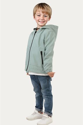 بادگیر و بارانی سبز بچه گانه ضد آب Outriverkids - کد 860914922