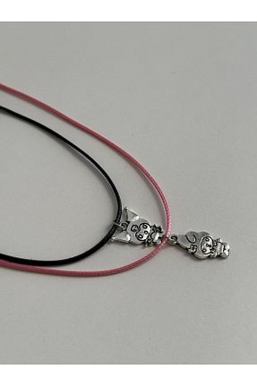 گردنبند جواهر طوسی زنانه برنجی NAS fashion - کد 883248241