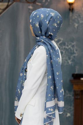 شال سرمه ای زنانه Vissona - کد 852044432
