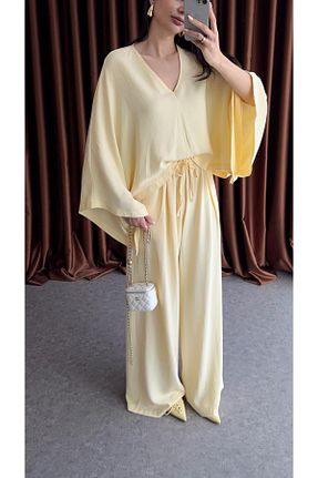 ست بالاتنه و پائین تنه رنگی زنانه تریکو HAZELANNA - کد 933381698