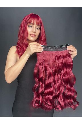 کلاه گیس زرشکی زنانه Suzan Peruk - کد 933384678