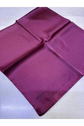 روسری زرشکی پلی استر MİRAY - کد 933437676