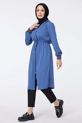 ترنچکت حجاب سرمه ای زنانه پلی استر TOFİSA - کد 780226693