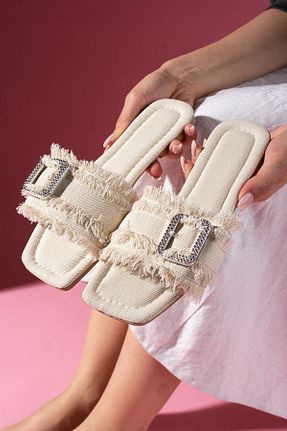 دمپائی بژ زنانه پارچه ای FUGA MODA - کد 933463871