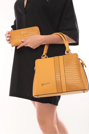 کیف دستی زرد زنانه سایز متوسط Pandora Bags - کد 785452988