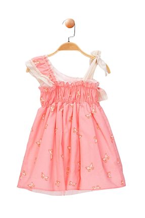 لباس صورتی بچه گانه بافتنی KALİNKA KİDS WEAR - کد 933527980