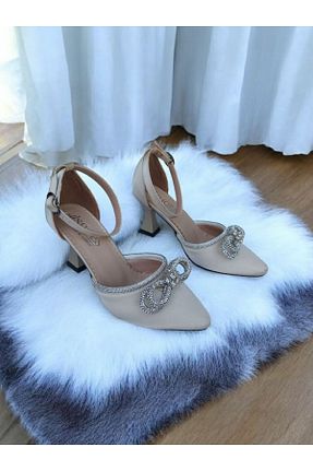 کفش مجلسی بژ زنانه جیر RONX - کد 933549313
