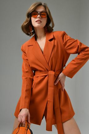 کت نارنجی زنانه رگولار Saade - کد 805931968