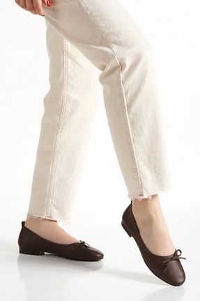 بابت قهوه ای زنانه جیر MUMELSHOES - کد 933584225