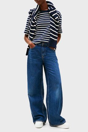 کفش اسنیکر نباتی زنانه چرم اصل Tommy Hilfiger - کد 933587221