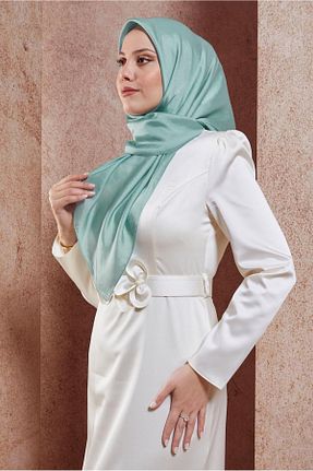 روسری آبی پلی استر Alvina - کد 828028697