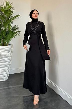 لباس حجاب مشکی زنانه 3/4 Boy MERVEN AKYÜZ - کد 933608285