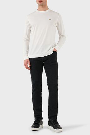 شلوار جین مشکی مردانه پاچه تنگ Emporio Armani - کد 931303420