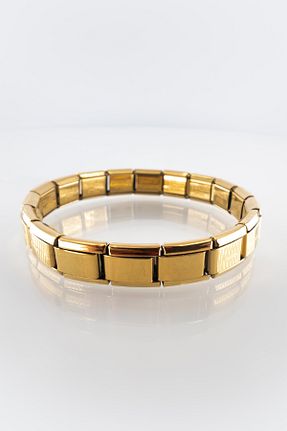 دستبند استیل (فولاد) زرد زنانه استیل ضد زنگ shop - کد 933682906
