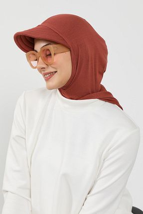 کلاه شنای حجاب قهوه ای زنانه Aisha