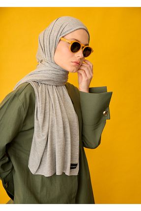 شال طوسی زنانه پنبه پلی استر HOUSE OF MODEST - کد 933679599