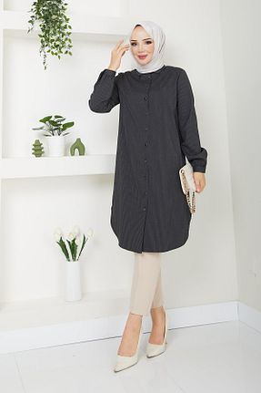 تونیک حجاب مشکی زنانه پلی استر Doque - کد 850858104