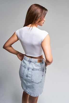 بادی سفید زنانه یقه دوچرخه its basic - کد 933681722