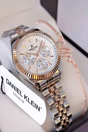 ساعت مچی بژ زنانه 31-35 میلی متر Daniel Klein - کد 874837491