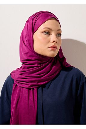 شال زرشکی زنانه پنبه ای HOUSE OF MODEST - کد 933702215