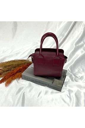 کیف دوشی زرشکی زنانه چرم مصنوعی VAZIRADK - کد 933749842