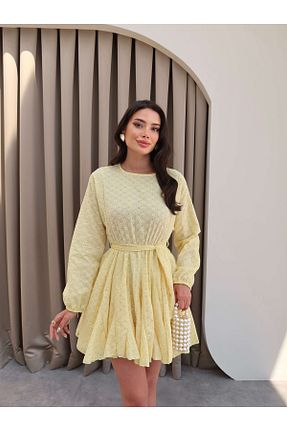 لباس زرد زنانه بافتنی ESRAHELVACI - کد 933756274