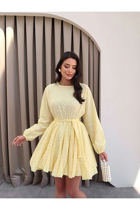 لباس زرد زنانه بافتنی ESRAHELVACI - کد 933756274